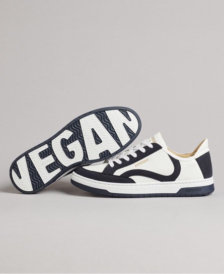 Vintage veganska låga basketskor