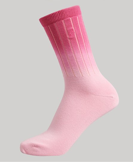 Organic Cotton Code S Logo Dip Dye Ankle Socks