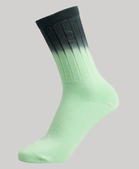Organic Cotton Code S Logo Dip Dye Ankle Socks