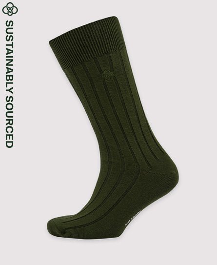Ribstrikkede Unisex Core sokker i økologisk bomuld