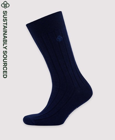 Core uniseks sokken van geribd biologisch katoen