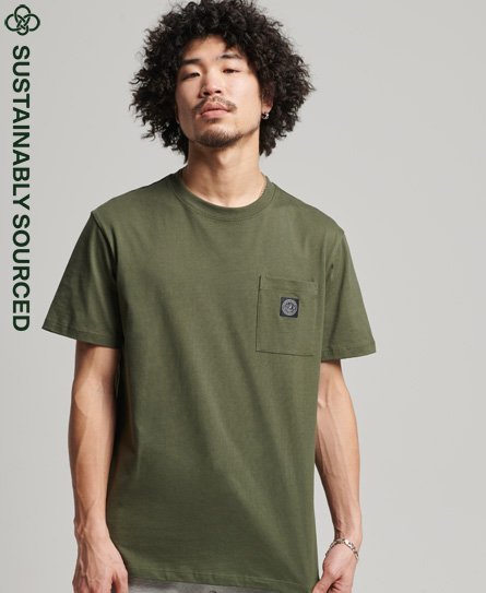 Camiseta de algodón orgánico con bolsillo Expedition