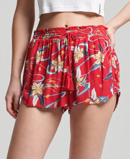 Beach Shorts mit Print im Vintage-Look