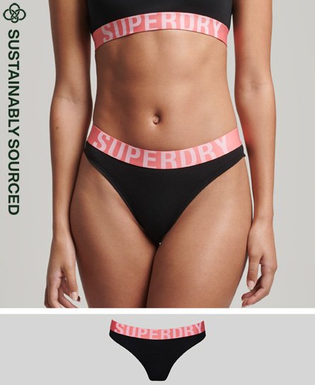 Superdry Bas de bikini en coton biologique avec grand logo