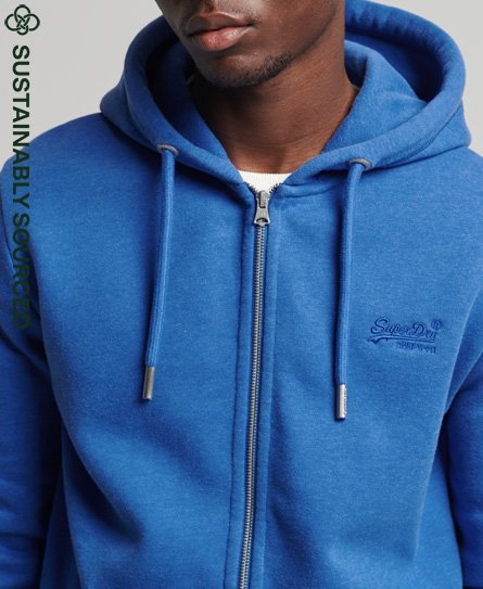Organic Hoodie Superdry Hoodies-and- sweatshirts Cotton Logo Mens - Vintage Men\'s Zip