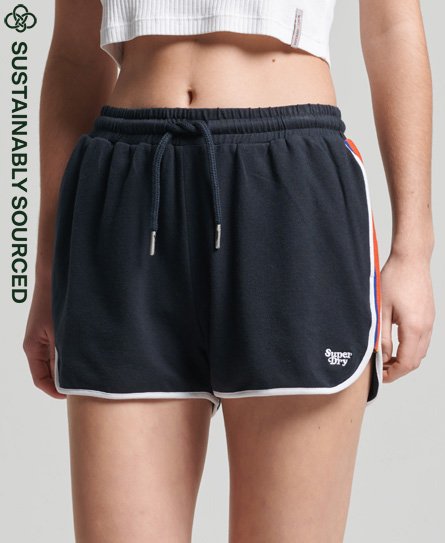 Superdry Women’s Organic Cotton Vintage Stripe Racer Shorts Navy / Eclipse Navy - Size: 12