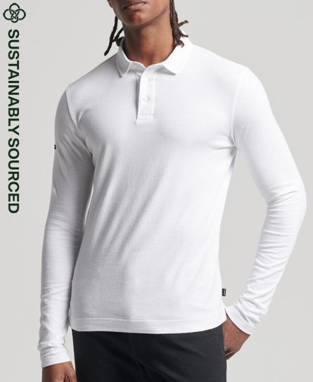 Studios Organic Cotton Long Sleeve Polo Shirt