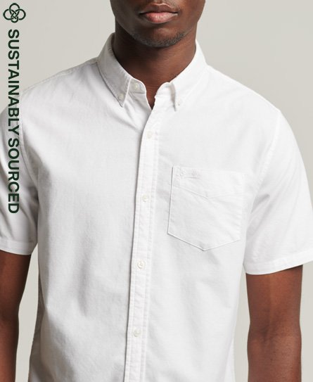 Organic Cotton Vintage Oxford Short Sleeve Shirt