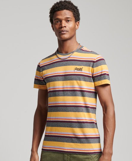 Organic Cotton Orange Label Stripe T-Shirt