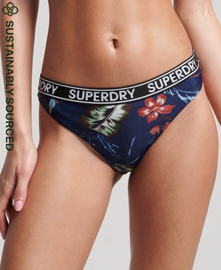 Superdry Women’s Vintage Surf Logo Bikini Briefs Dark Blue / Indo Leaf Navy - Size: 10