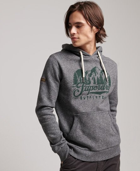 Mountain-hoodie met geschreven tekst