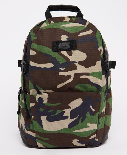Superdry Unisex Natural Tarp Backpack Green / Military Camo - Size: 1SIZE