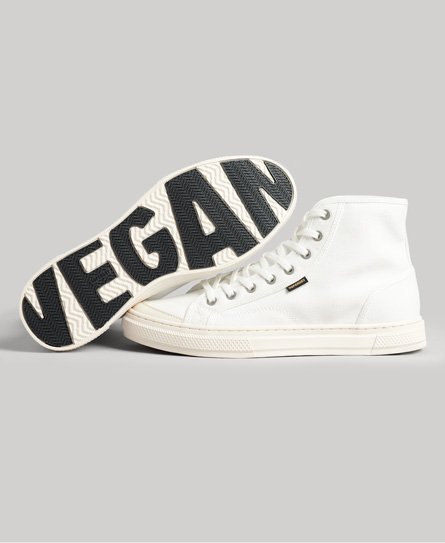 Vegan High Top sneakers i lærred