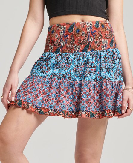 Vintage Tiered Mini Skirt