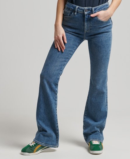 Slim Flare jeans met middelhoge taille