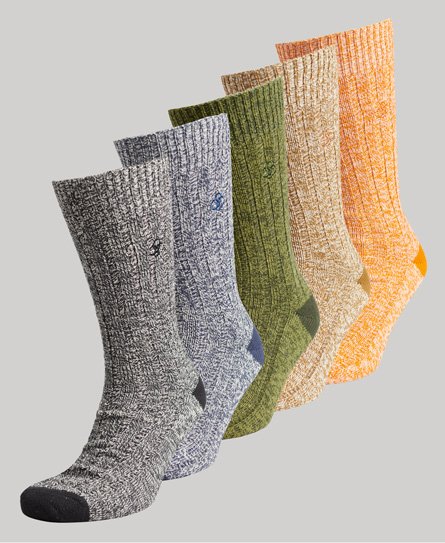 Coffret-cadeau chaussettes torsadées unisexes en coton bio