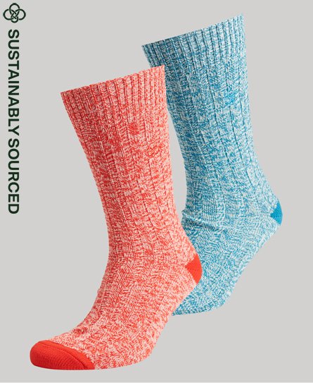 Unisex Twist-sokkpakke i økologisk bomull