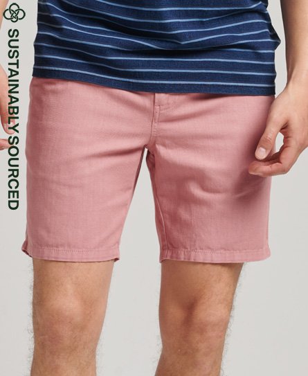 superdry men's vintage shorts überfärbt hellbraun - größe: xxl