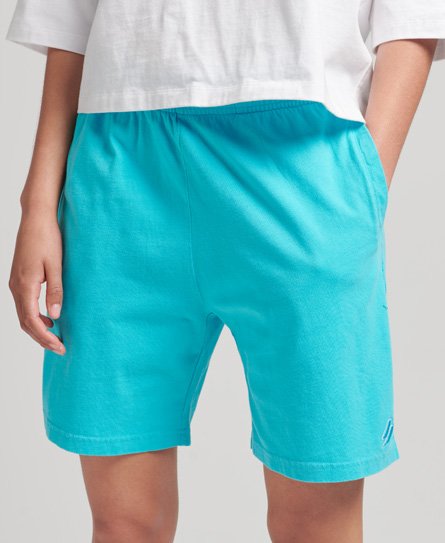 Superdry Women’s Code Essential Boy Shorts Green / Aquamarine - Size: 14