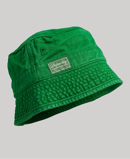 Superdry Women’s Vintage Bucket Hat Green / Podium Green - Size: M/L