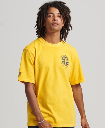 Superdry Men’s Vintage Athletic Club T-Shirt Yellow / Springs Yellow - Size: L