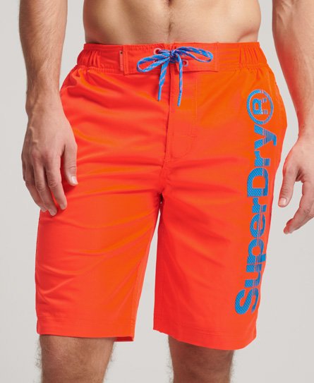 Superdry Men's Classic Board Shorts Orange / Volcanic Orange