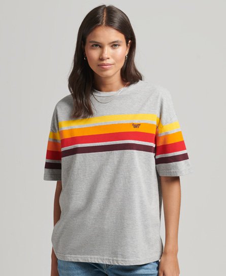 T-shirt à rayures Vintage Cali Stripe 2.0 en coton bio