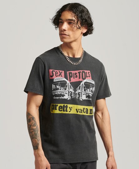 Men s Sex Pistols Limited Edition Band T shirt in Heavy Back In