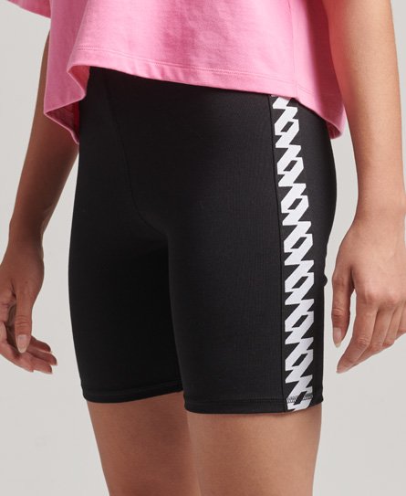 Pantalones cortos de ciclista elásticos con logo