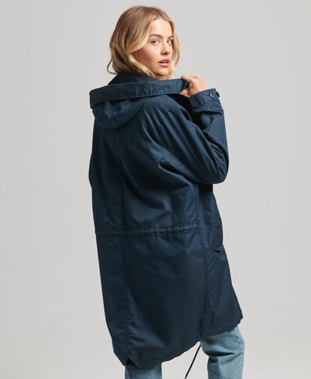 Superdry Women’s Women’s Classic Field Parka Coat, Navy Blue, Size: 8