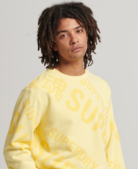 Unisex Core Logo All Over Print Crew Sweatshirt