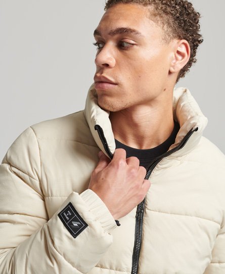 Non Hooded Sports Puffer Jacket