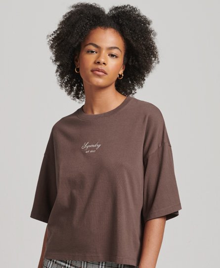 Heritage Embroidered Boxy T-Shirt