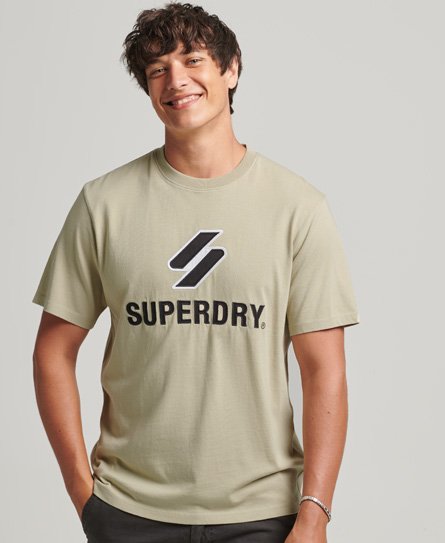 Stacked T-shirt met S-logo in appliqué