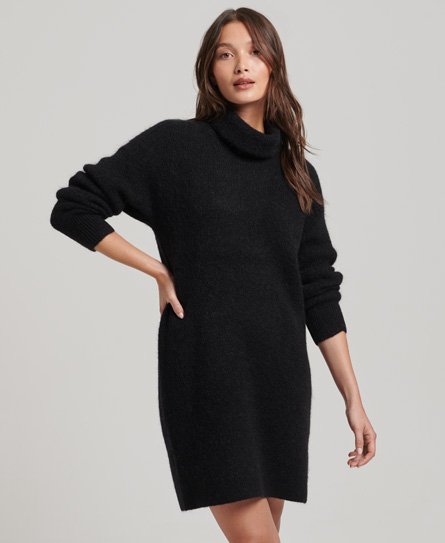 Knitted Roll Neck Jumper Dress