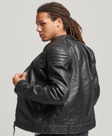 Leather Moto Racer Jacket