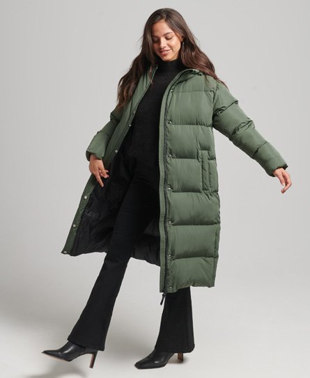 Hooded Longline Puffer Coat