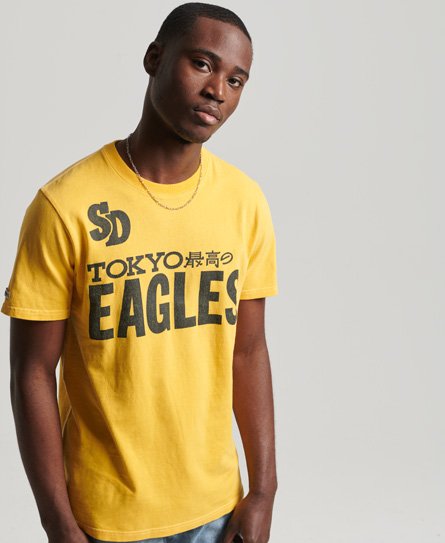 Superdry Men’s Limited Edition Vintage 04 Rework Classic T-Shirt Yellow / New Yellow - Size: M
