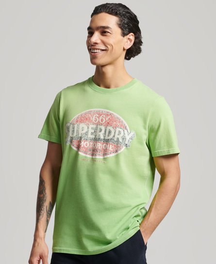 Superdry Male Limited Edition Vintage 07 Reworked Classic T-shirt Groen