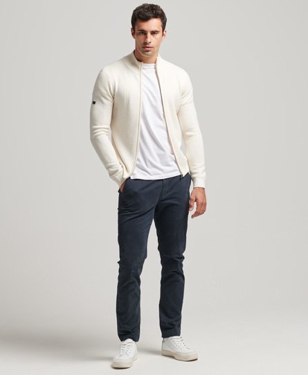 Merino zip shop through cardigan