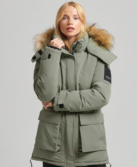 sektor Kridt Pind Superdry XPD Everest Parka Coat - Women's Womens Jackets