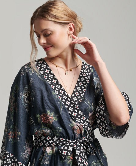 Combi-short Kimono