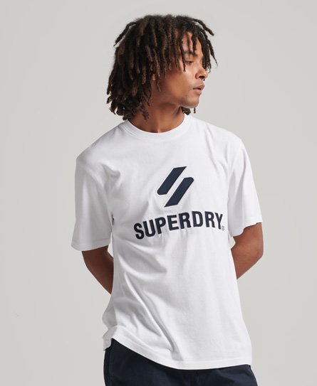 Stacked T-shirt met S-logo in appliqué