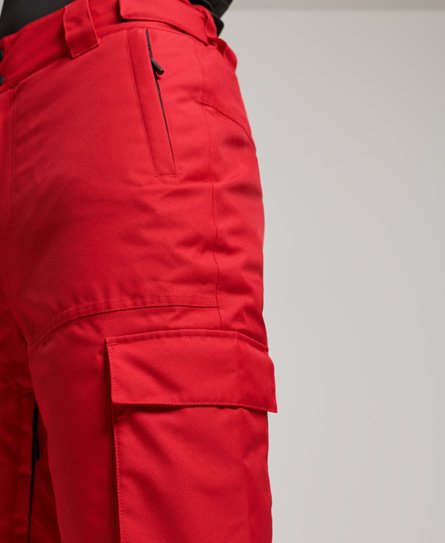 Pantalon ski rescue rouge carmin Superdry