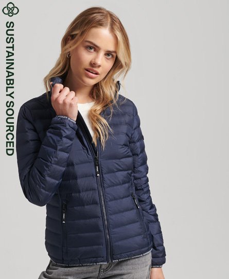 Superdry Women’s Core Down Padded Jacket Navy / Eclipse Navy - Size: 10