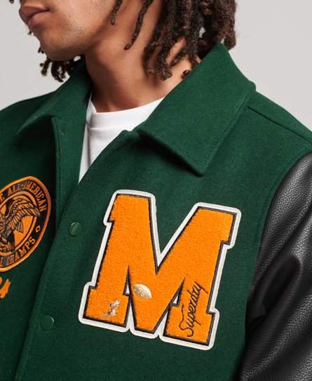 Superdry College Varsity Patch Bomber Jacket - Men's Mens Jackets