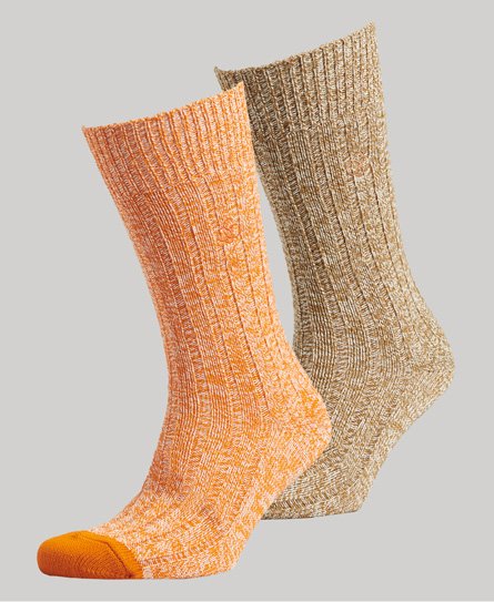 Unisex Twist-sokkpakke i økologisk bomull