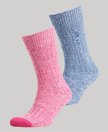 Duopak uniseks sokken van biologisch katoen