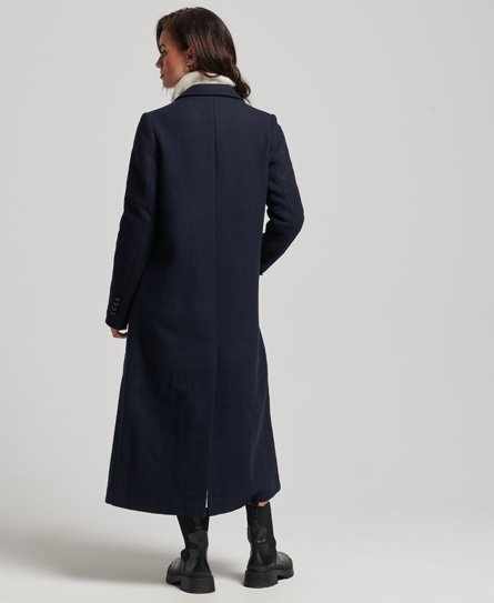 Navy military hot sale coat womens