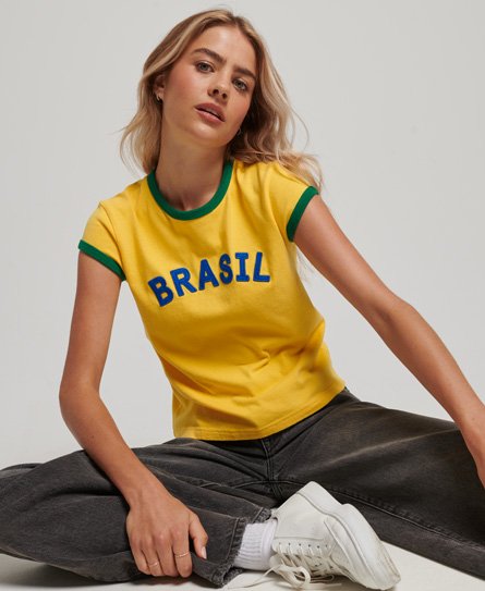 Ringspun Football Brazil Matchday Cap T-Shirt